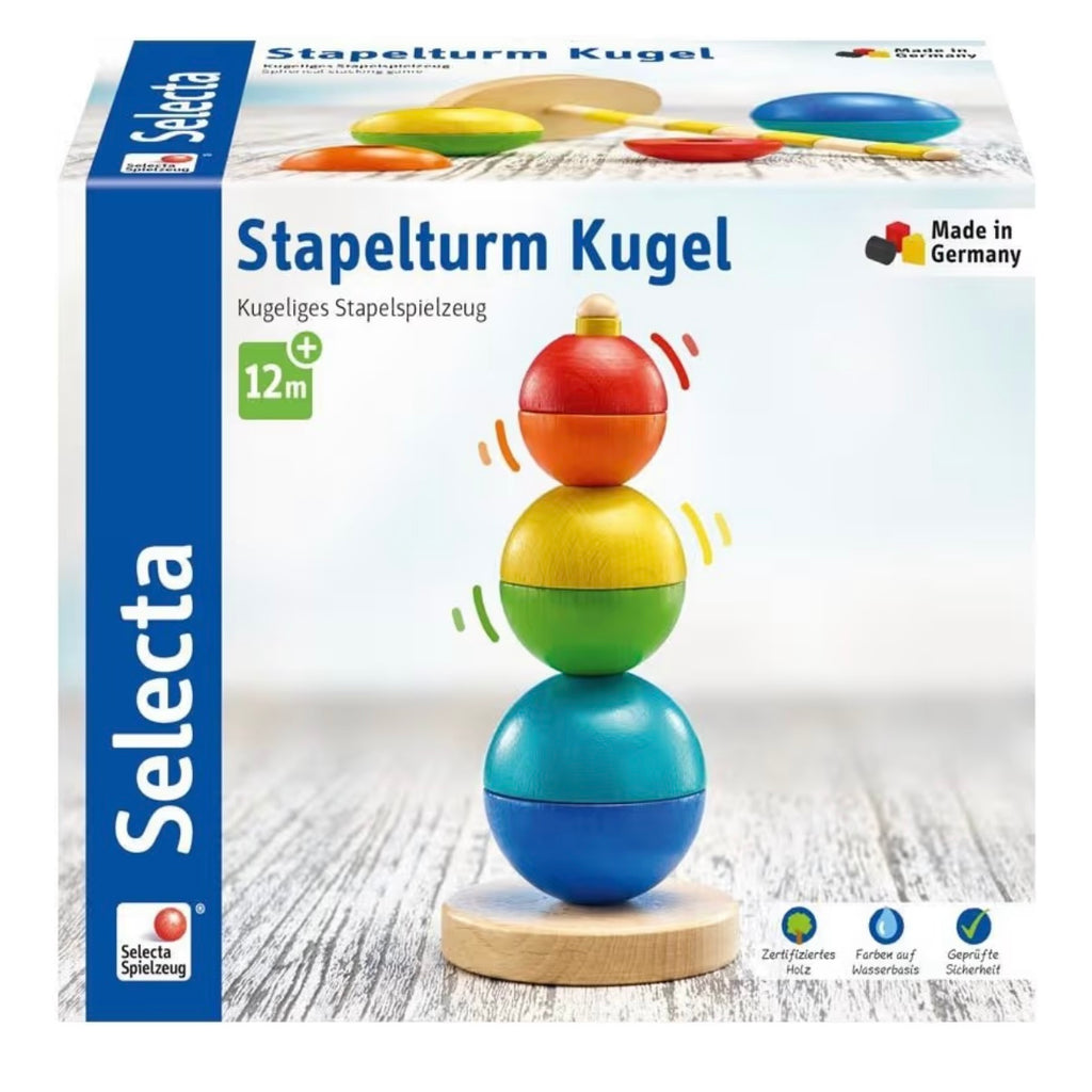 Selecta Stapelturm Kugel 木製玩具