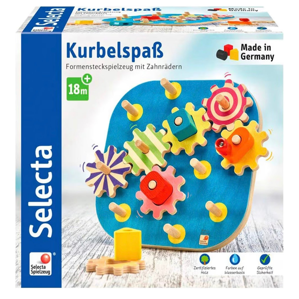 Selecta Kurbelspaß 木製玩具