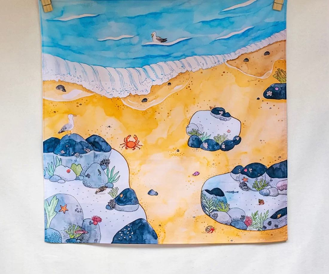 開放式遊戲場景絲巾 (70cm x 70cm)