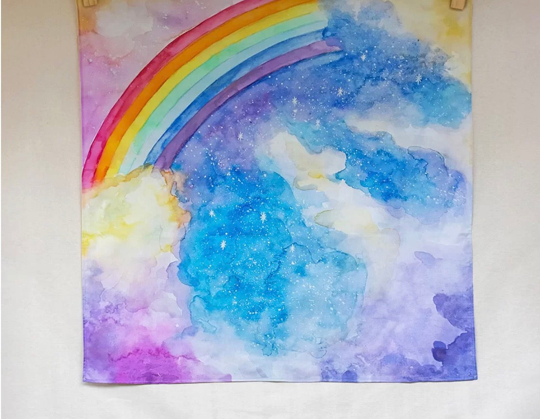 開放式遊戲場景絲巾 (70cm x 70cm)