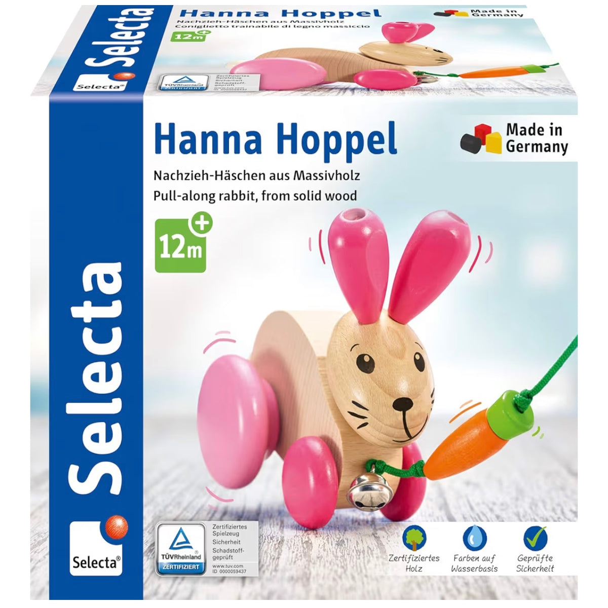 Selecta Nachziehtier 木製玩具