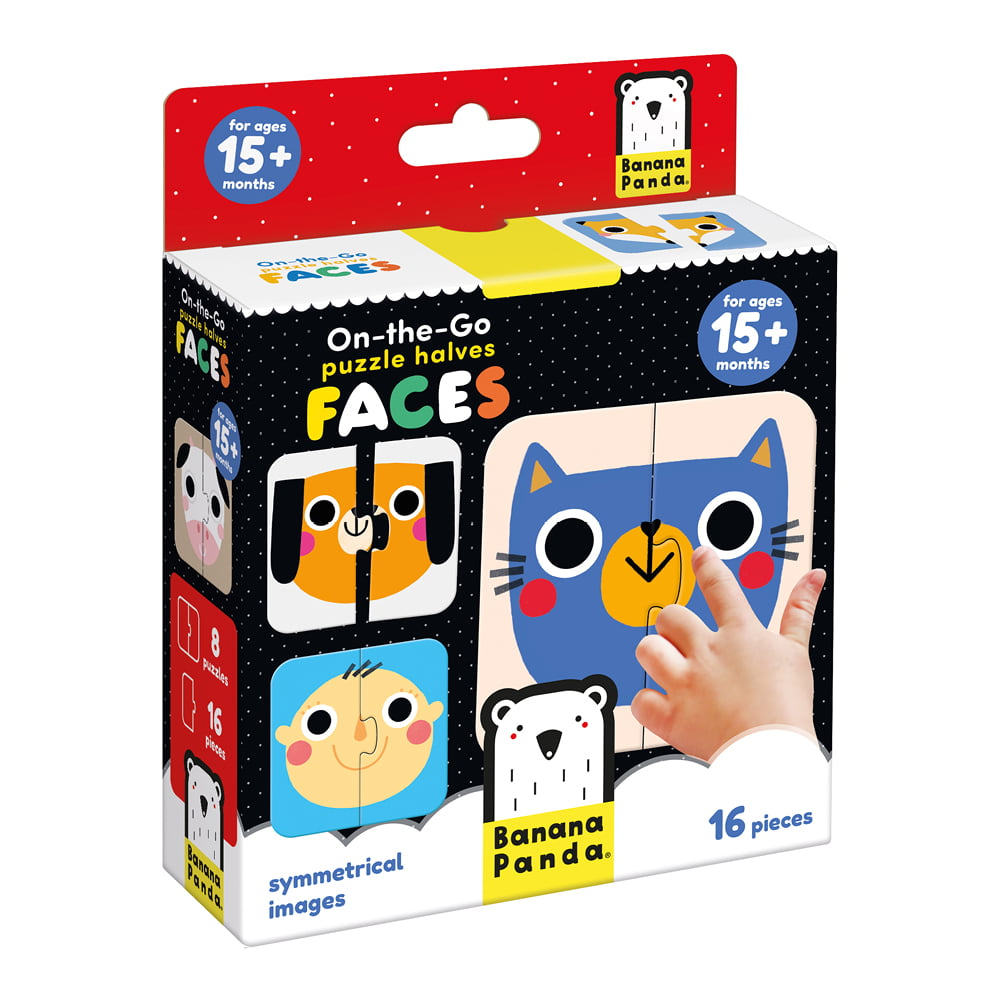 Banana Panda On-the-Go Puzzle Halves Faces