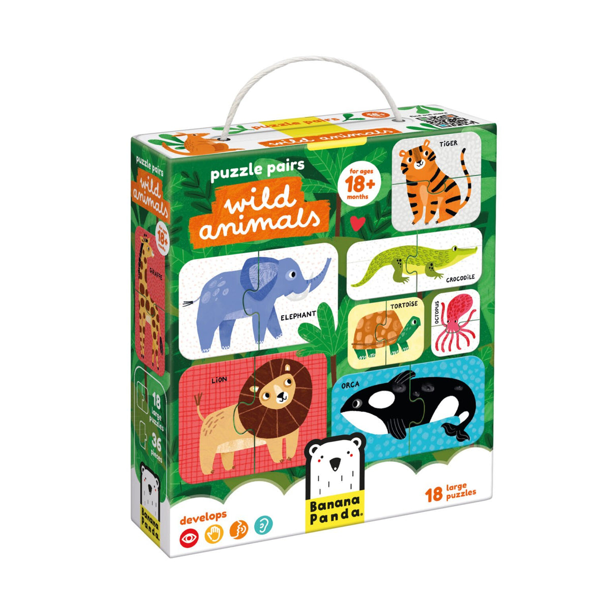 Banana Panda Puzzle Pairs Wild Animals