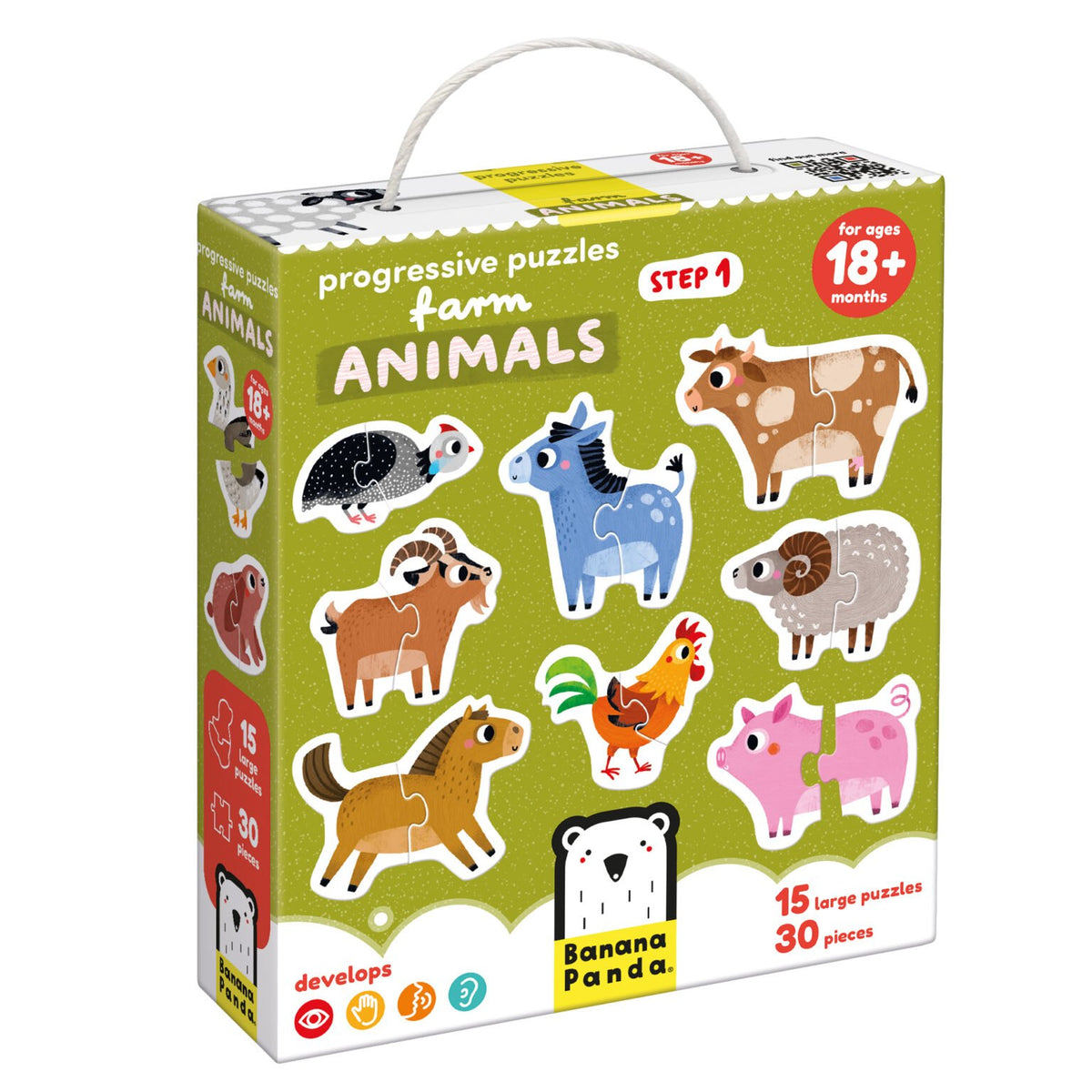 Banana Panda Progressive Puzzles Farm Animals